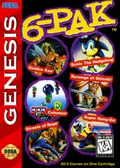 6-Pak - (Used, Cart/Disc Only, Cosmetic Damage) (Sega Genesis Games)