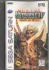 Romance of the Three Kingdoms IV Wall of Fire - (CiB, Cosmetic Damage) (Sega Saturn Games)