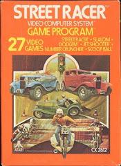 Street Racer [Text Label] - (Used, Cart/Disc Only) (Atari 2600)