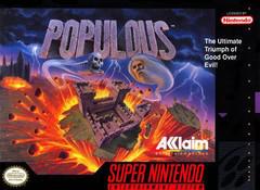 Populous - (Used, Cart/Disc Only, Cosmetic Damage) (Super Nintendo Games)