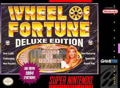 Wheel of Fortune Deluxe Edition - (CiB, Cosmetic Damage) (Super Nintendo Games)