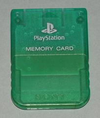 PS1 Memory Card [Clear Green] - (Brand New) (Playstation Accessories)