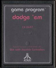 Dodge 'Em [Text Label] - (Used, Cart/Disc Only) (Atari 2600)