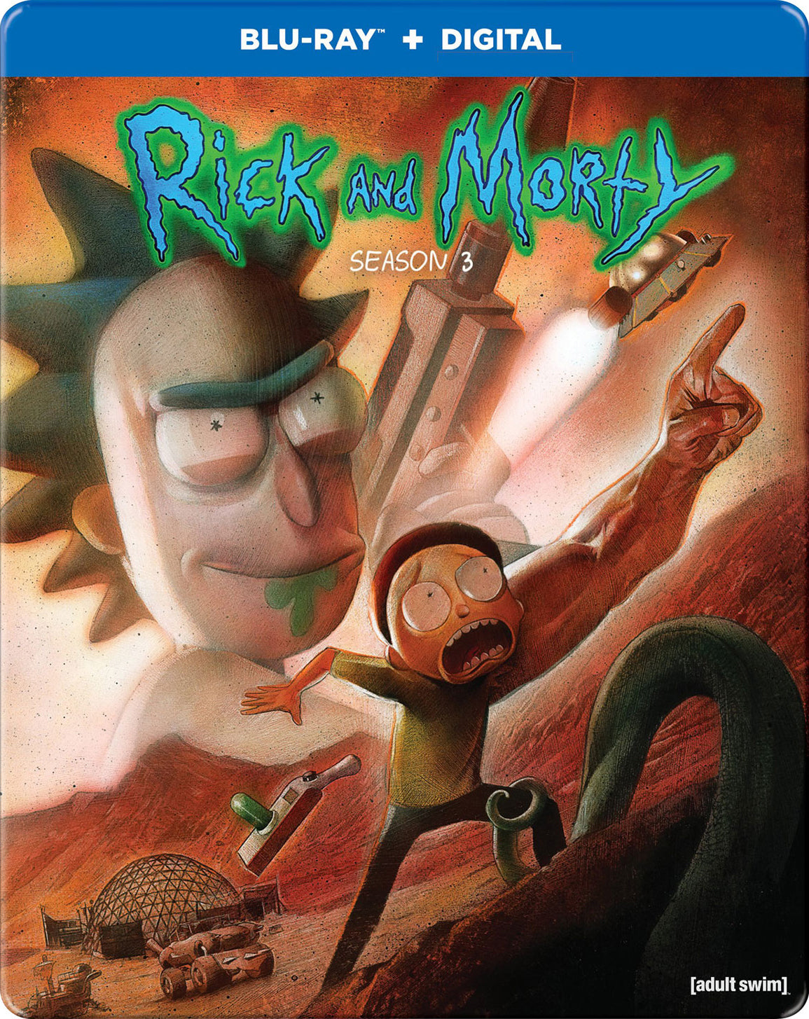 Rick and Morty: Season 3 (Best Buy Steelbook) - (Used) (Movies BluRay)