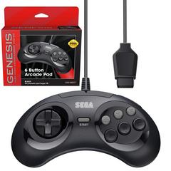 Retro-Bit Sega 6 Button Arcade Pad [Black] - (Brand New) (Sega Genesis Accessories)