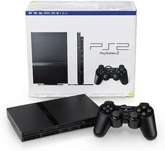 Black Slim Playstation 2 System with Memory Card - (Used) (Playstation 2 Consoles)