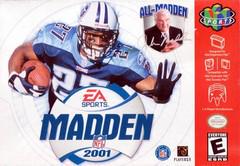 Madden 2001 - (Used, Cart/Disc Only) (Nintendo 64 Games)