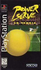 Power Serve Tennis [Long Box] - (CiB, Cosmetic Damage) (Playstation Games)