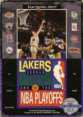 Lakers vs. Celtics and the NBA Playoffs [Cardboard Box] - (CiB, Cosmetic Damage) (Sega Genesis Games)