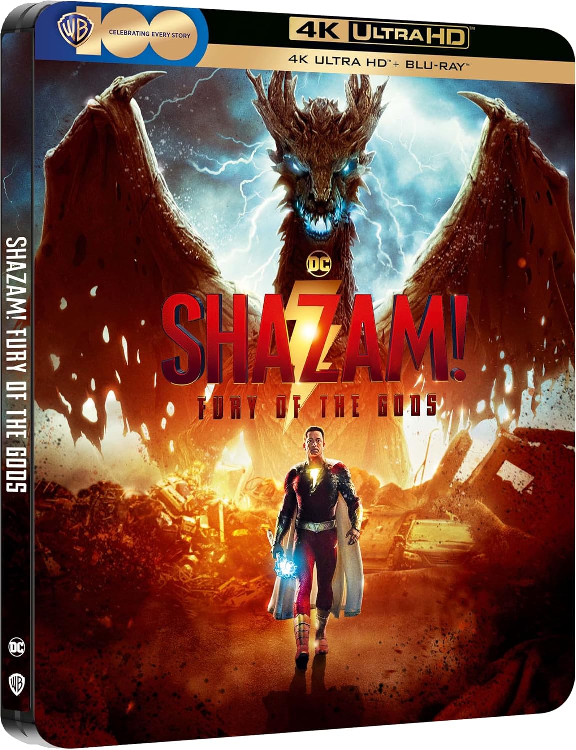 Shazam! Fury of the Gods Limited Edition Steelbook  - (Brand New) (Movies 4K UHD)