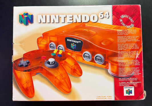 Funtastic Fire Orange Nintendo 64 System - (CiB, Damaged Packaging) (Nintendo 64 Consoles)
