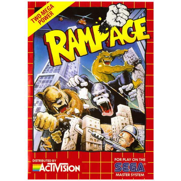 Rampage - (Used, Cart/Disc Only) (Sega Master System Games)
