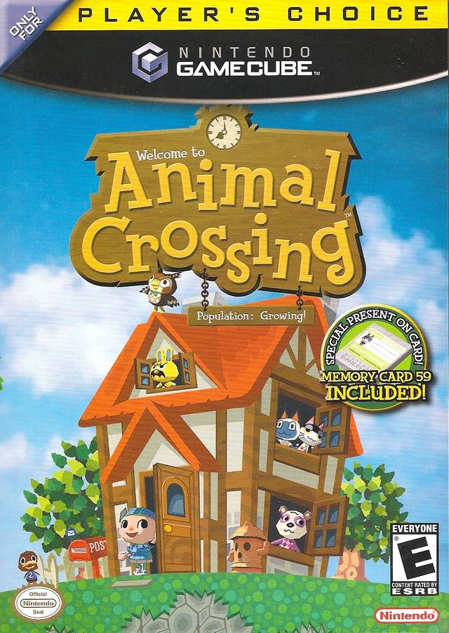 Animal Crossing [Player's Choice] (w/ 59 Block Memory Card) - (CiB) (Gamecube Games)