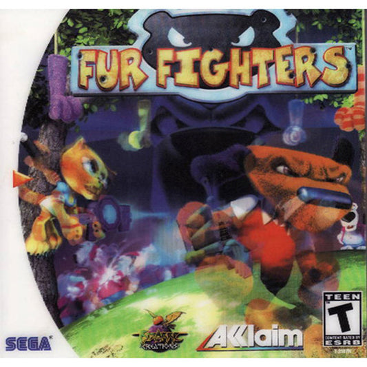 Fur Fighters (Lenticular Cover)  - (CiB, Cosmetic Damage) (Sega Dreamcast Games)
