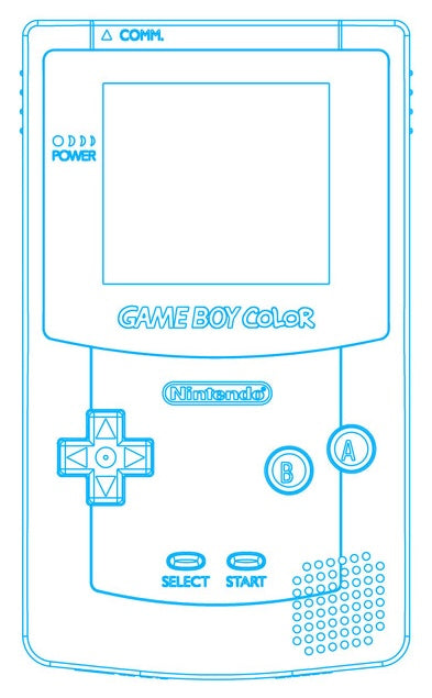 Reshelled Game Boy Color System (Color May Vary) - (Used) (GameBoy Color Consoles)