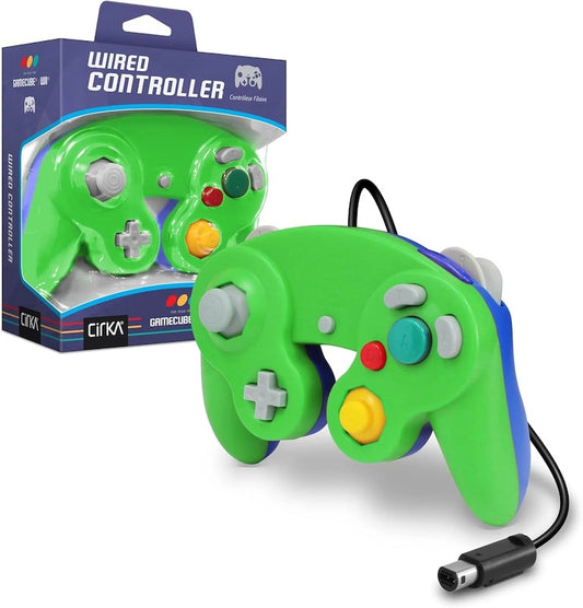 Gamecube Controller (Cirka, Green/Blue) - (Brand New) (Gamecube Accessories)