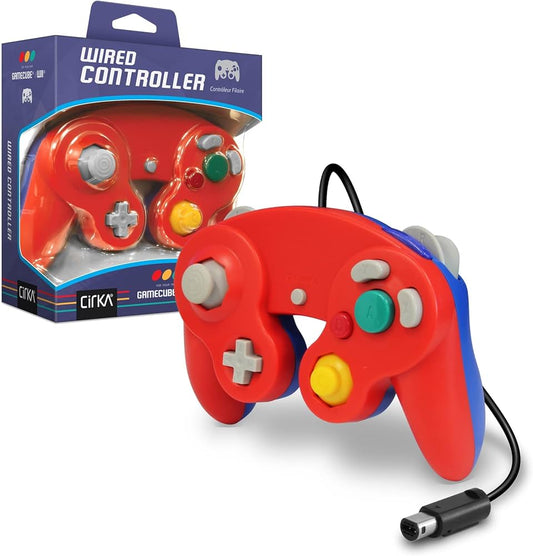 Gamecube Controller (Cirka, Red/Blue) - (Brand New) (Gamecube Accessories)