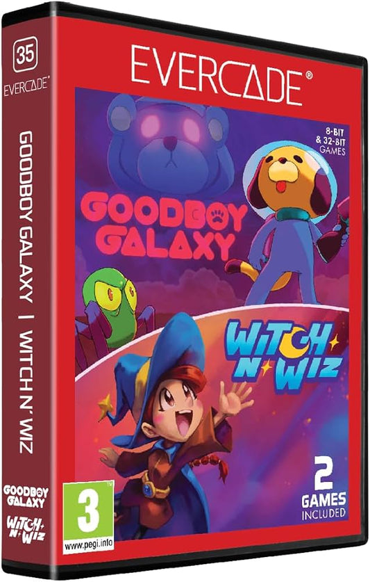 Goodboy Galaxy & Witch 'N Wiz - (CiB) (Evercade Games)