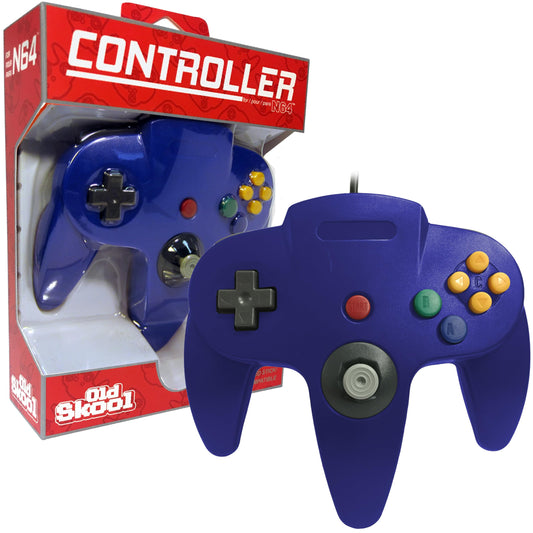 N64 Controller (Oldskool, Blue) - (Brand New) (Nintendo 64 Accessories)