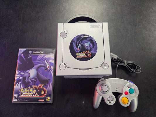Platinum Gamecube [Pokemon XD Gale of Darkness Limited Edition] (w/ CiB Game)  - (Used) (Gamecube Consoles)