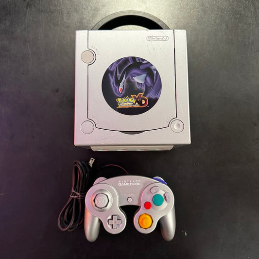 Platinum Gamecube [Pokemon XD Gale of Darkness Limited Edition] - (Used, Cosmetic Damage) (Gamecube Consoles)