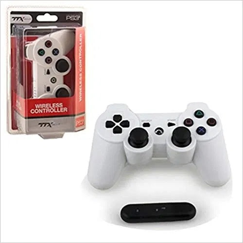PS3 Playstation 3 Wireless Controller (TTX, White) - (Brand New) (Playstation 3 Accessories)
