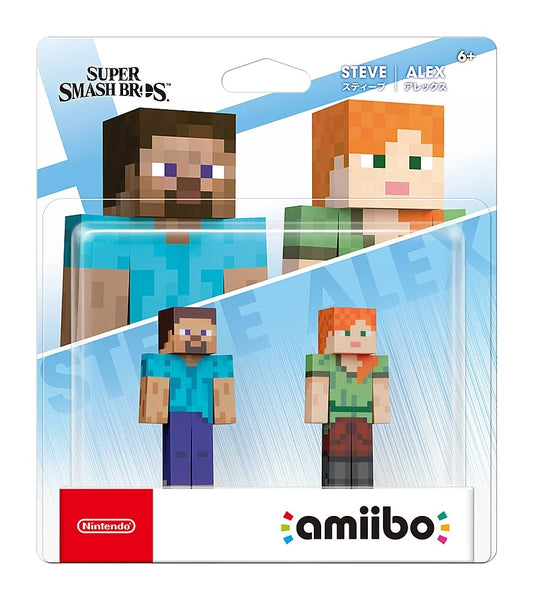Steve & Alex 2-Pack - (Brand New) (Amiibo)