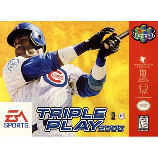 Triple Play 2000 - (Used, Cart/Disc Only, Cosmetic Damage) (Nintendo 64 Games)