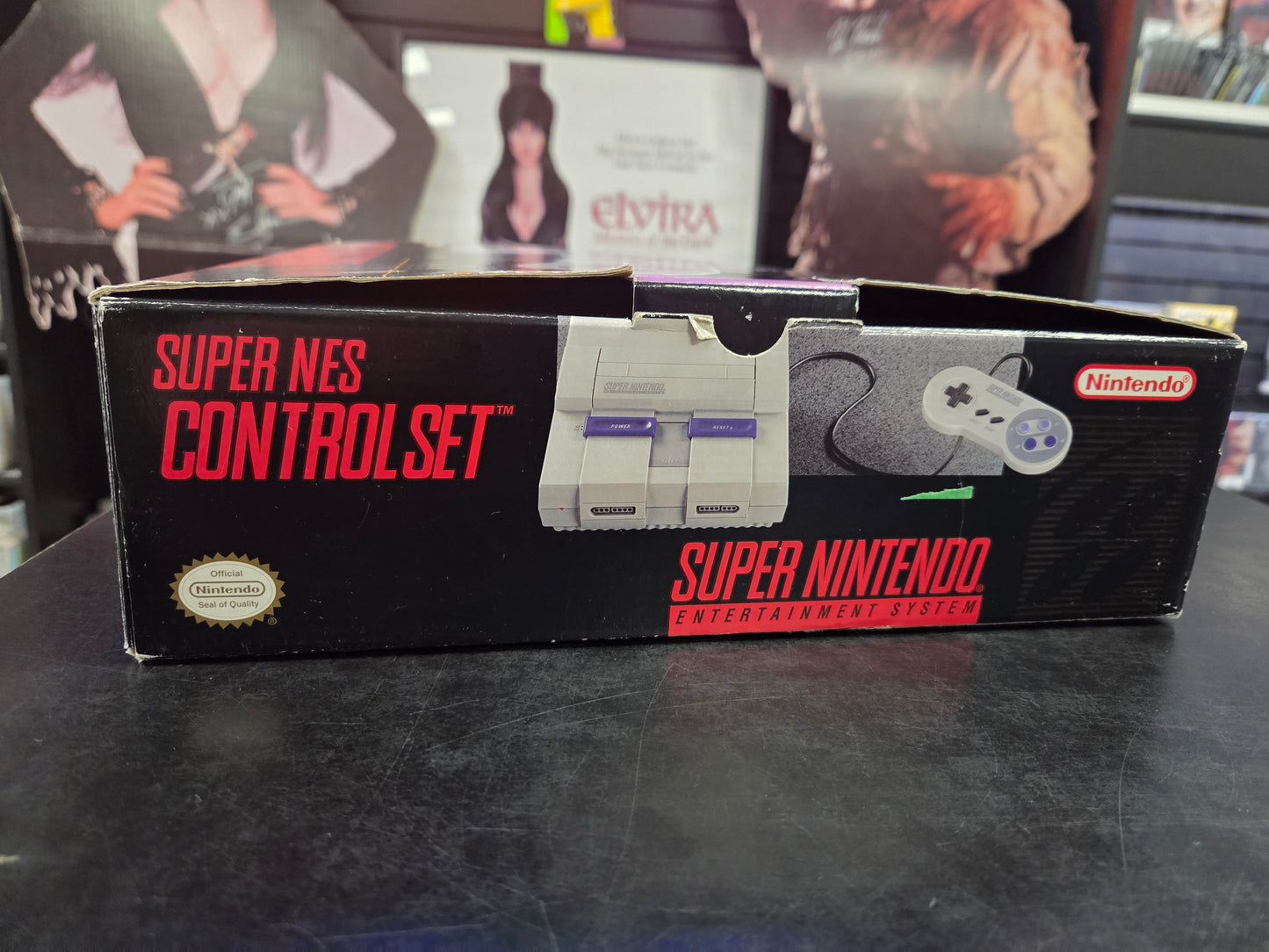 Super NES Control Set (One Chip) (Tetris & Dr. Mario Box Variant) - (CiB) (Super Nintendo Consoles)