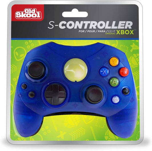 Xbox Blue S-Type Controller (Old Skool) - (Brand New) (Xbox Accessories)