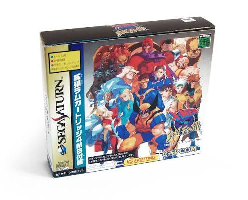 X-Men vs. Street Fighter [NO RAM Cart] - (CiB, Cosmetic Damage) (JP Sega Saturn Games)